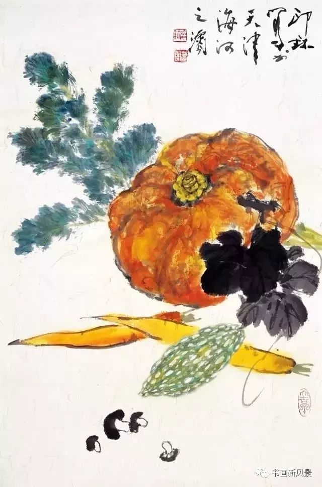 花鸟画|这位老先生的花鸟，色彩超美！