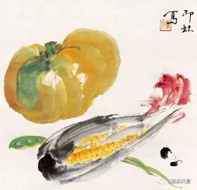 花鸟画|这位老先生的花鸟，色彩超美！