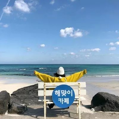 背影头像,蓝色系