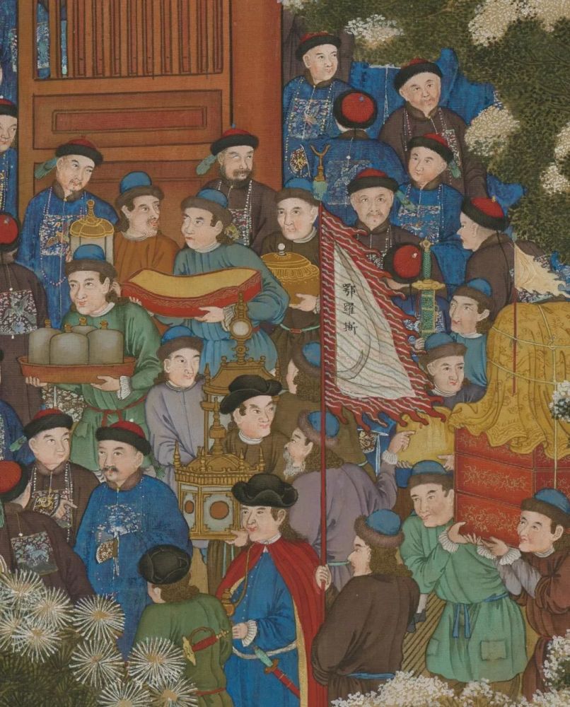 万国来朝画卷满足了清朝臆想