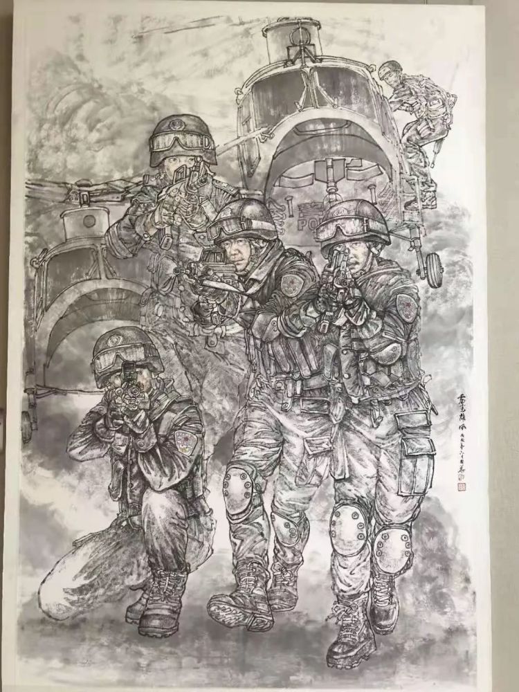 南宁公安两位画家美术作品获奖名单中主题书画作品展"践行新使命,忠诚