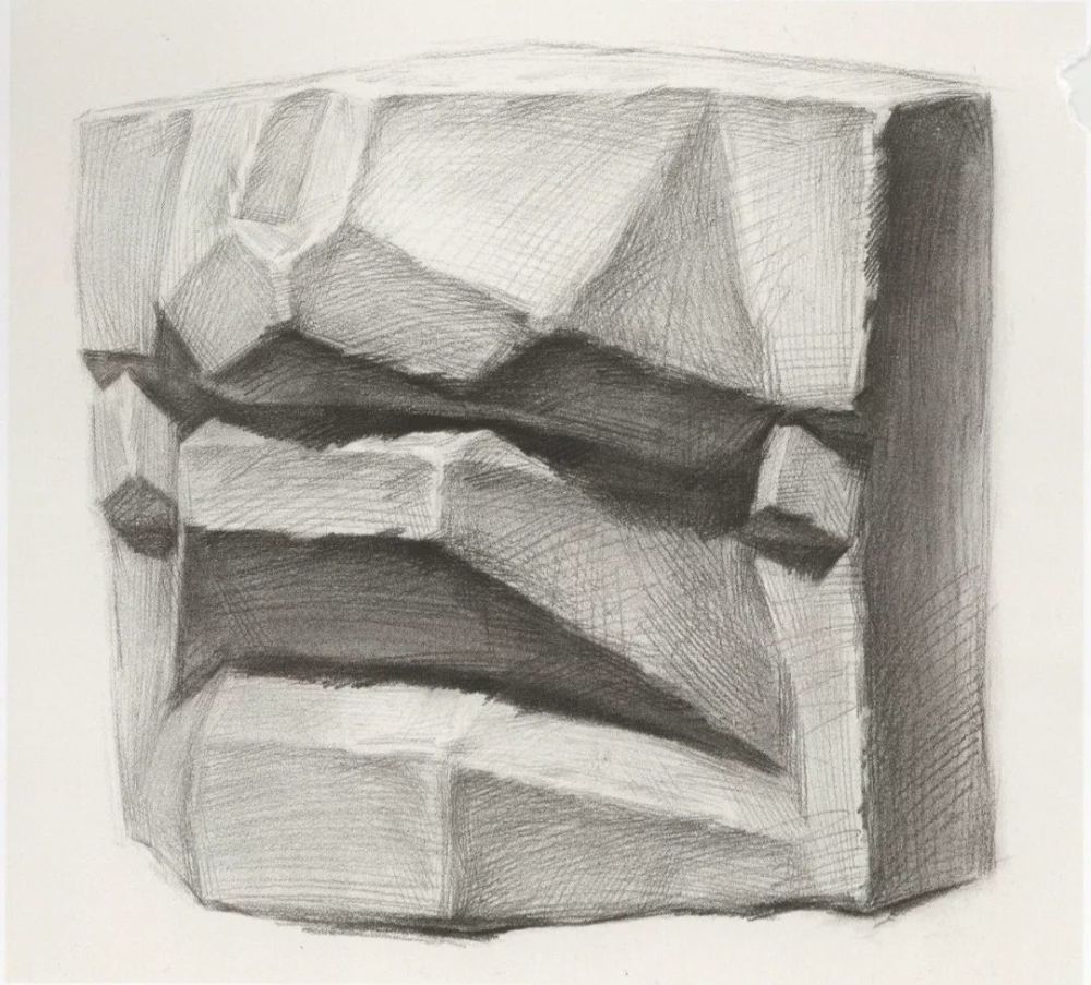 超强干货丨素描石膏像之嘴巴的刻画