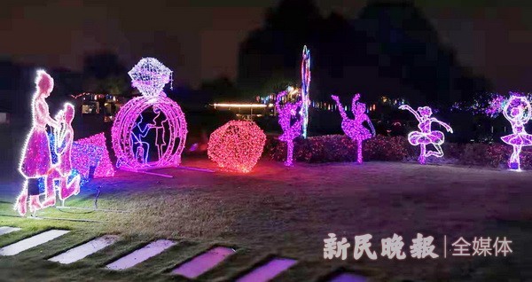 2019周浦花海秋季花展近日开幕,这也是沪上首个灯光秀的花展,10万平方