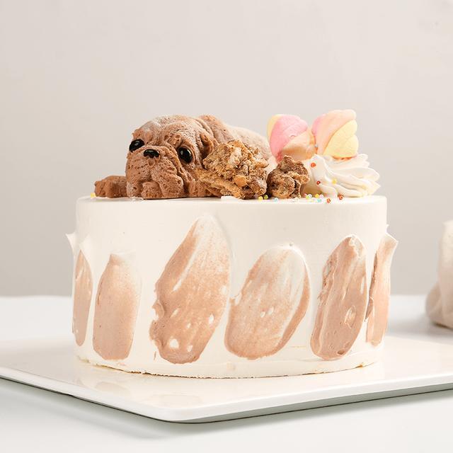 今日蛋糕分享时刻小奶狗蛋糕