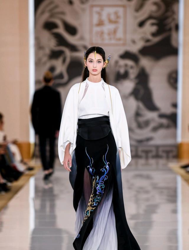 春夏巴黎时装周中西结合的视觉盛宴