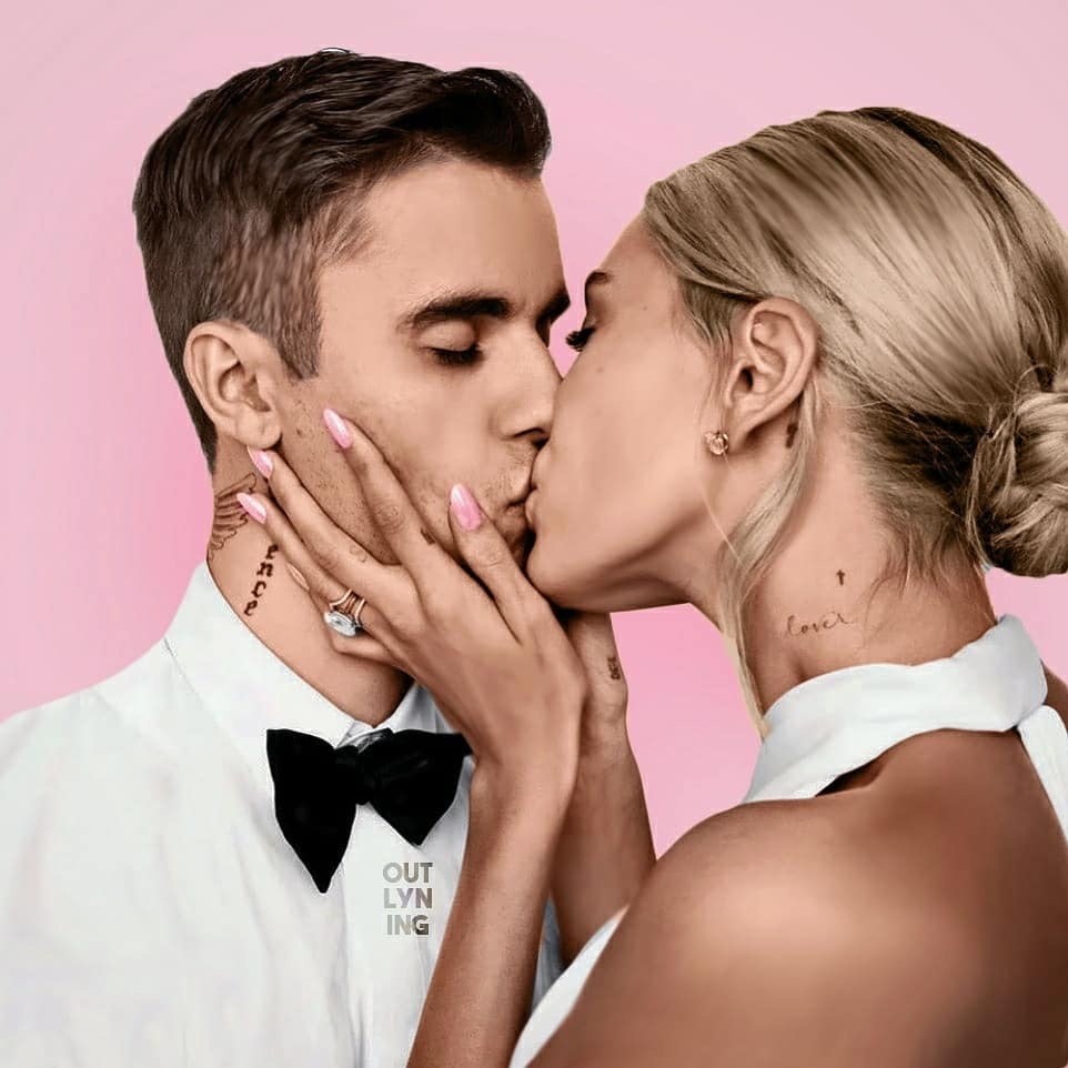 比伯海莉千万级豪华婚礼,三百万婚戒惹眼,比伯牙齿镶钻笑容闪耀