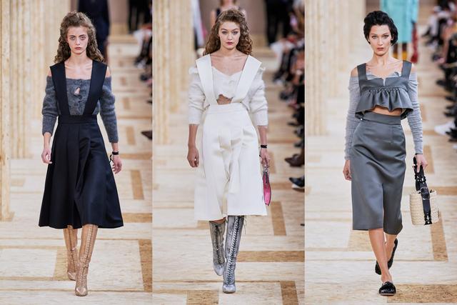 巴黎时装周miu miu大秀解读:熬夜狂欢,现代新女性的模样|prada|洋装