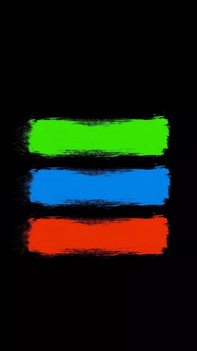 全面屏壁纸 黑色背景简约全面屏卡通壁纸