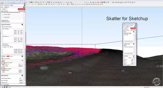 超实用干货~利用SketchUp u0026 Skatter制作草地渲染图
