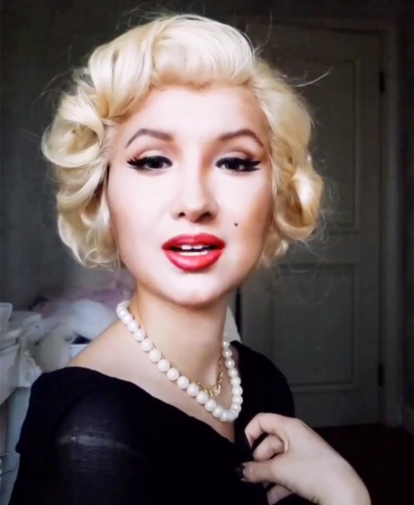 美术生化"玛丽莲梦露"仿妆,开局:相差太远,结局:这是仿脸吧