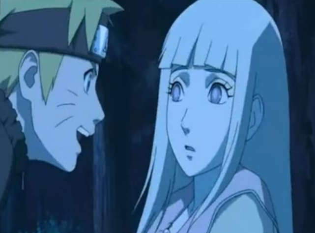 鸣人耍帅摘护额,让紫苑两眼发光,雏田看了可能会被晕倒