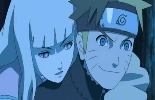 鸣人耍帅摘护额,让紫苑两眼发光,雏田看了可能会被晕倒