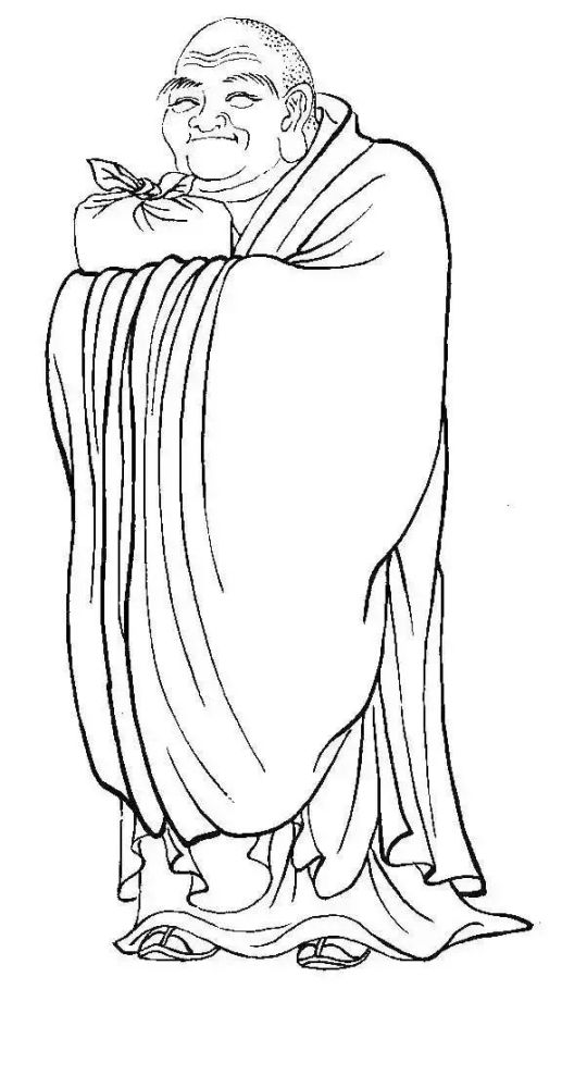 经典白描罗汉图