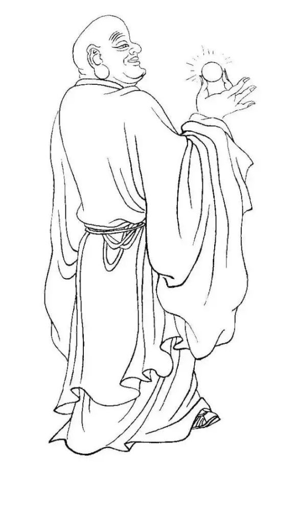 经典白描罗汉图