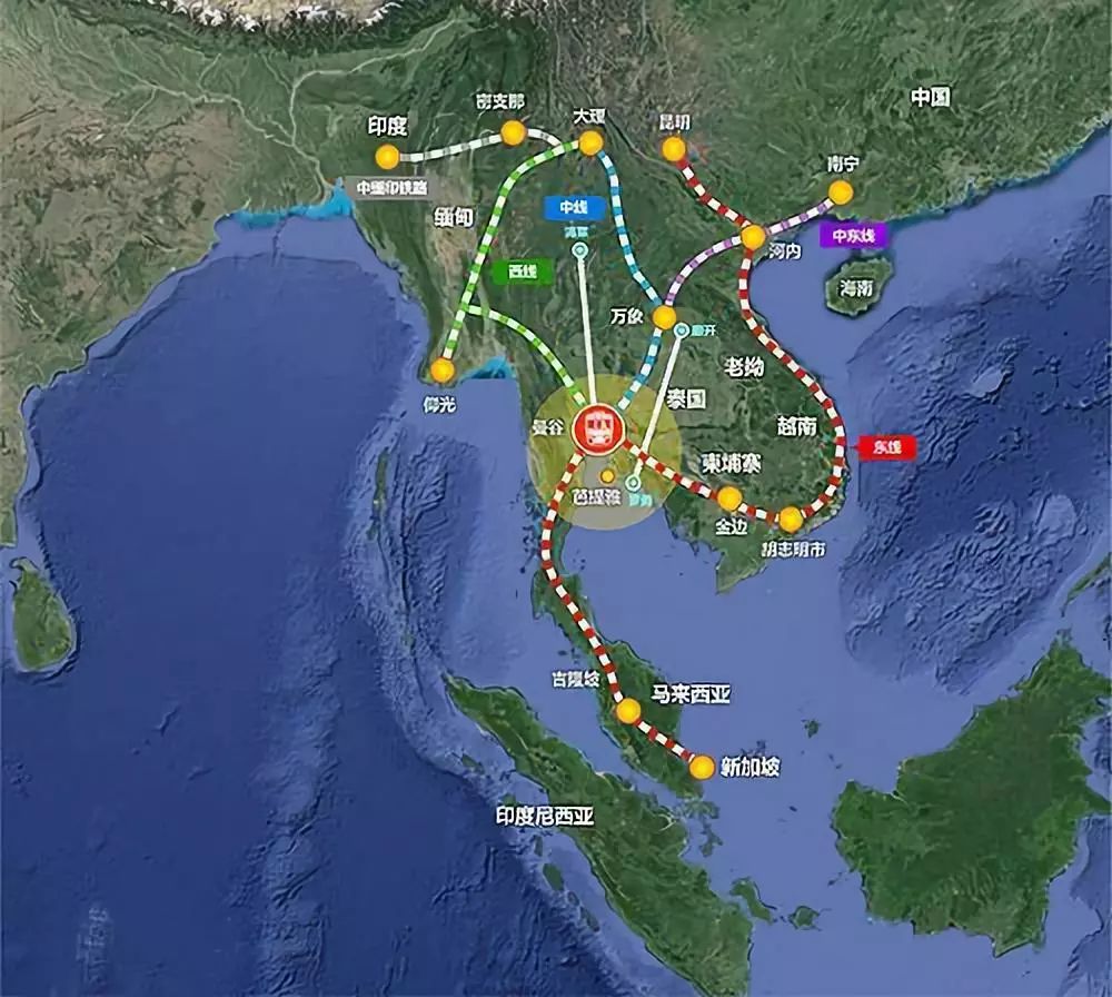 八入滇缩短国内城市新引擎五出境辐射周边国家经济圈泛亚高铁一带一路