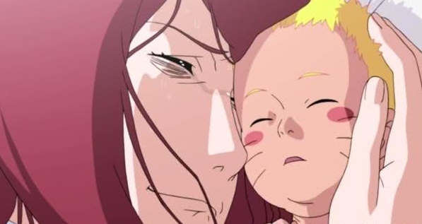 鸣人:我刚出生就有胡须,我爱罗:我有黑眼圈,他俩:我们有角