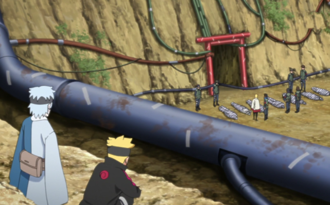 在漫画之中,慈弦已经有了多次登场,而且身处的正是大筒木的某处遗迹之