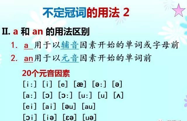 初中英语不定冠词与定冠词用法大总结 学好之后成绩上90分