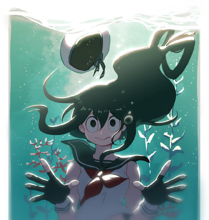 我的英雄学院梅雨酱的一年四季画风好暖啊