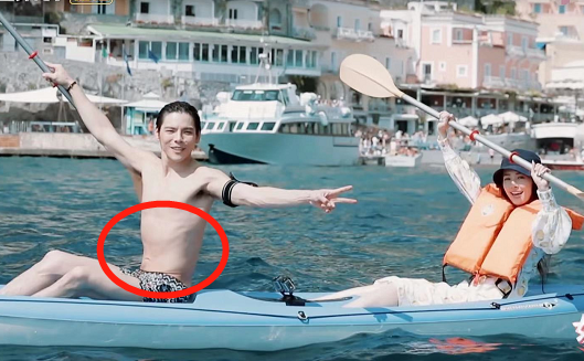 向佐穿泳裤录制节目,所有人都在研究他的腹肌:郭碧婷不介意吗?