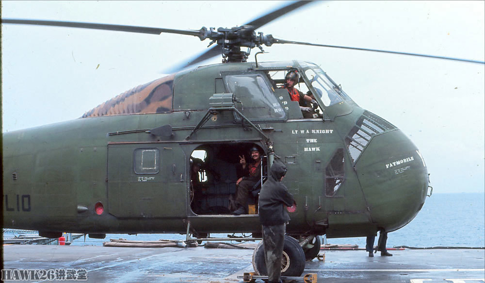 越战美军uh34直升机配备舱门机枪星型发动机最后的轰鸣