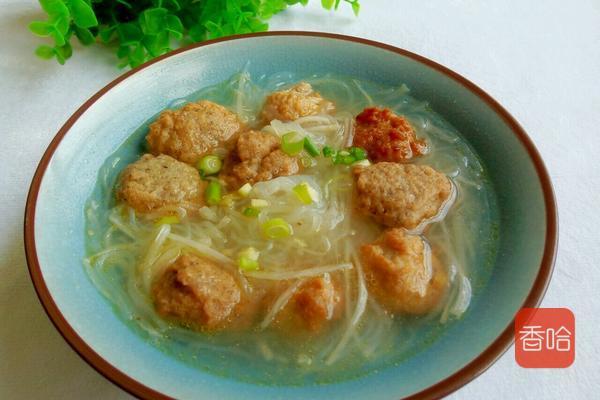 白萝卜丝丸子汤