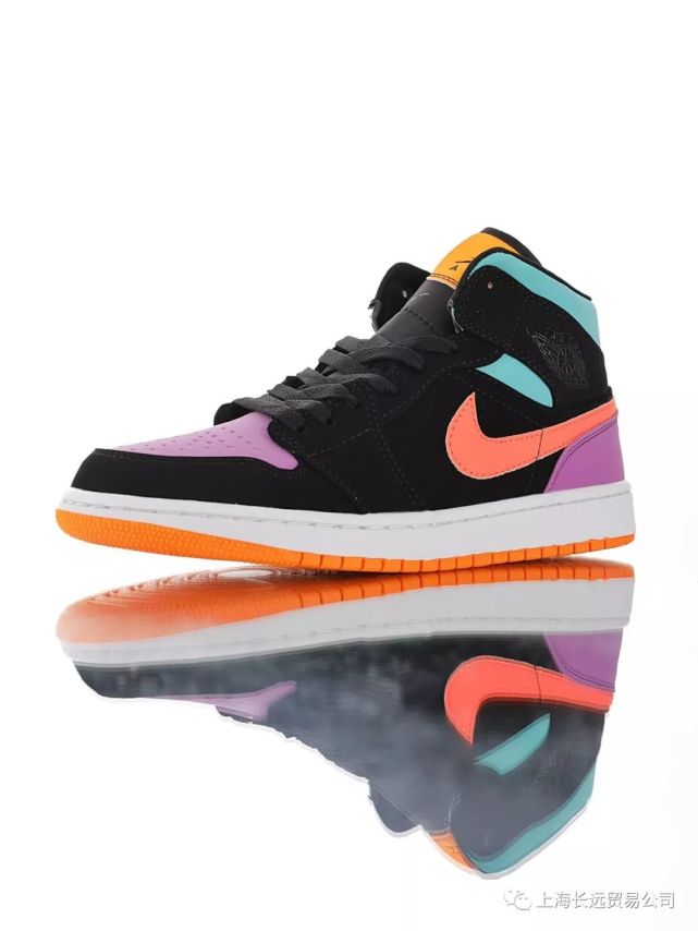 耐克air jordan 1 mid se gsaj1乔丹一代 糖果鸳鸯拼色3m