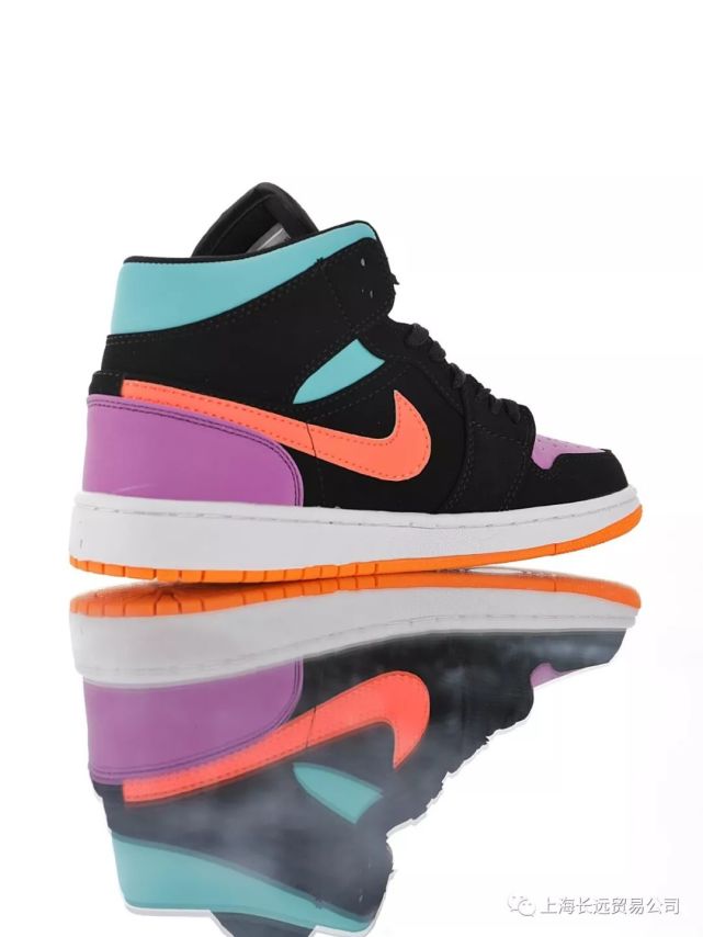 耐克air jordan 1 mid se gsaj1乔丹一代 糖果鸳鸯拼色3m