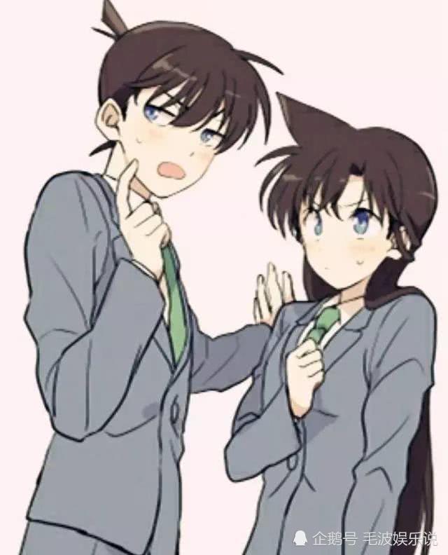 名侦探柯南 同是新一壁咚 小兰害羞 小哀不情愿 图4亮了