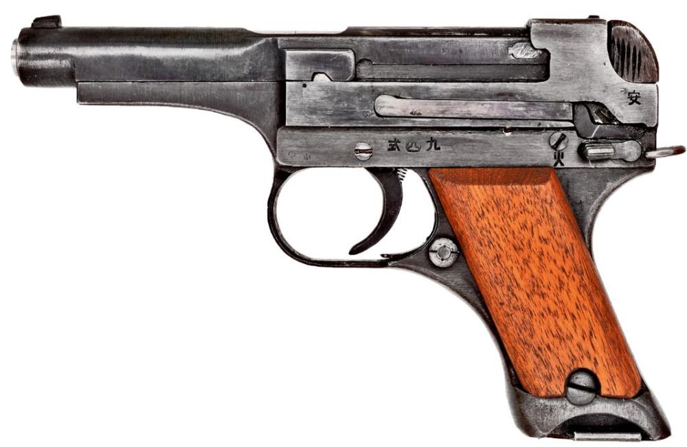 二战日本制式手枪盘点,最老枪型用了52年,威力和小砸炮相当