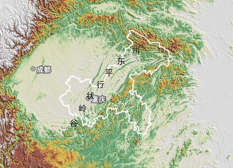 位于四川盆地东部地区的川东平行岭谷是怎样形成的?