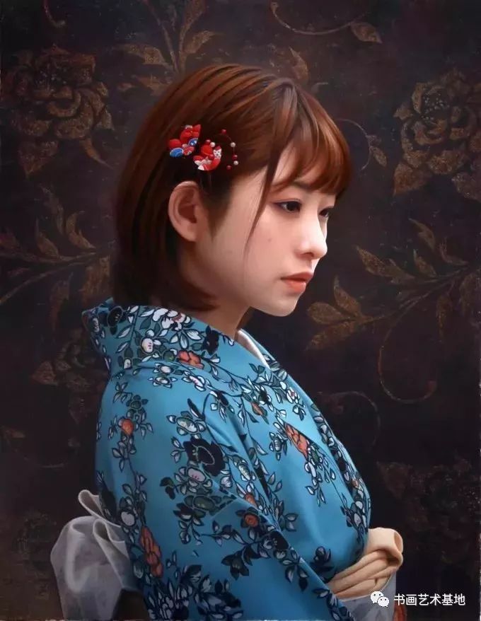 日本绘画 漂亮的女性写实 腾讯新闻