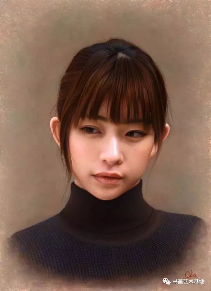 日本绘画 漂亮的女性写实 腾讯新闻