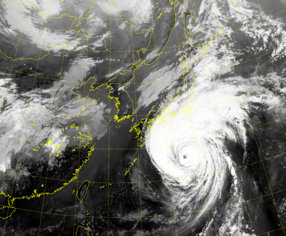 海贝思成地球最大台风并对准日本 分析 并不是 但严重威胁日本