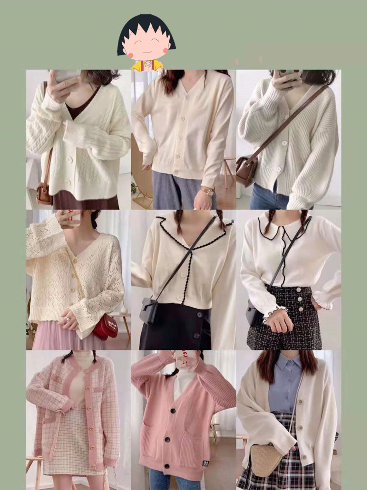 72款神仙色系毛衣穿搭,显瘦减龄韩系爆表,做秋冬的彩虹女孩