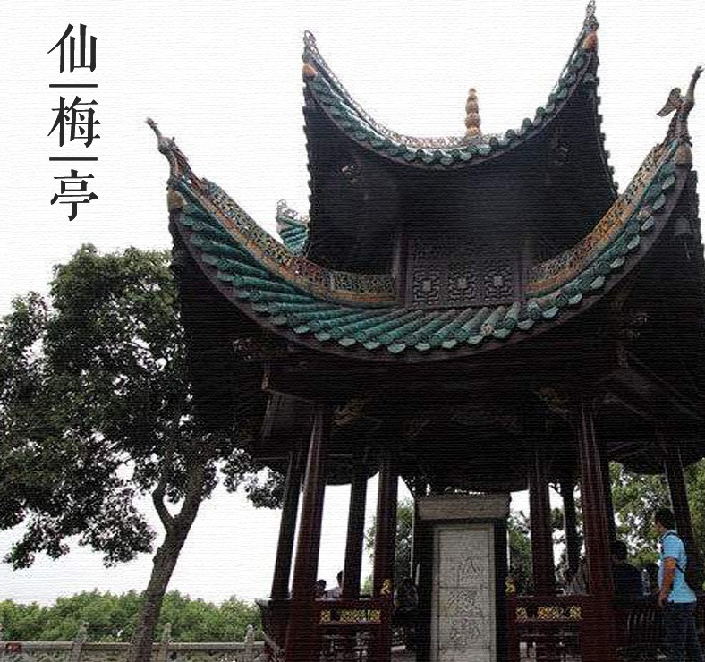 大美中国的古建筑名亭篇湖南岳阳仙梅亭与岳阳楼遥相呼应的辅亭