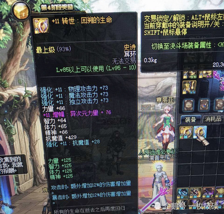 dnf:耳环强化12与增幅11哪个更好?结果出乎所有人意料