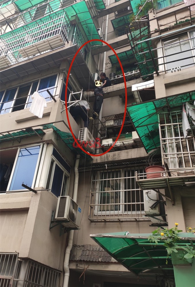 八旬老人挂在4楼窗外!成功救下后,救人者反被困了