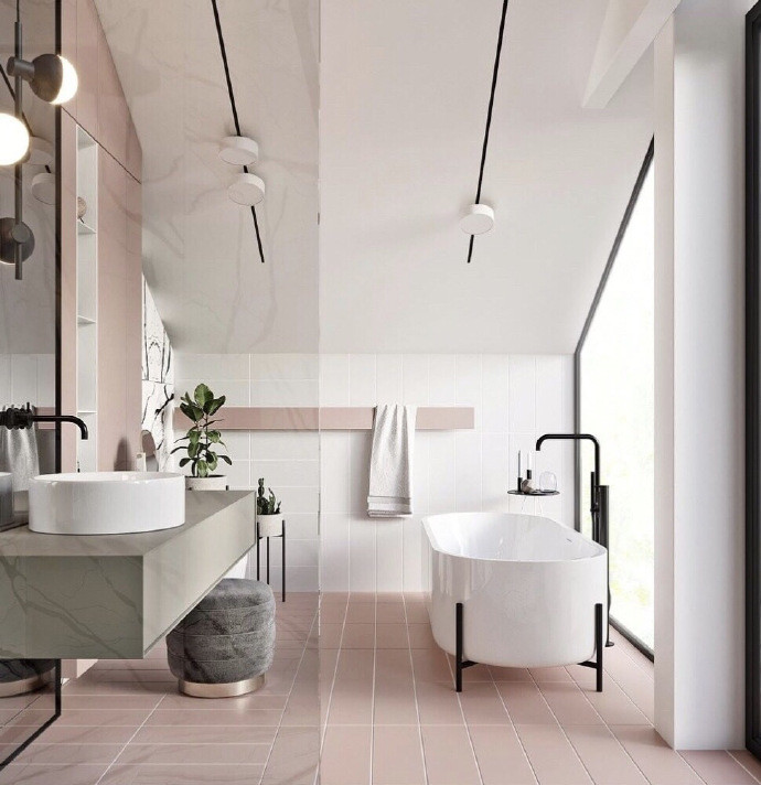 分享一组网红系列的极简卫生间