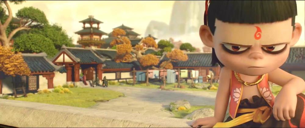 《哪吒之魔童降世》哪吒和敖丙踢毽子,敖丙动作太美了,反复观看