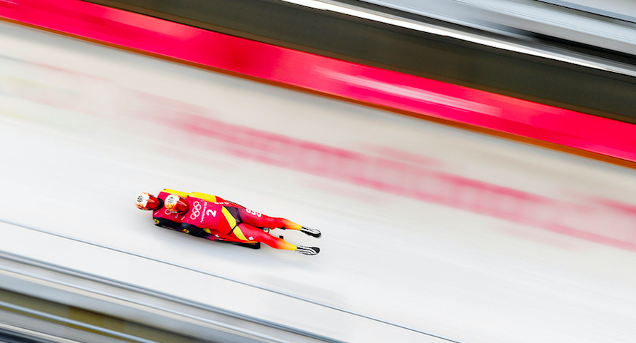 冬奥会的雪橇项目很有观赏性 资料图