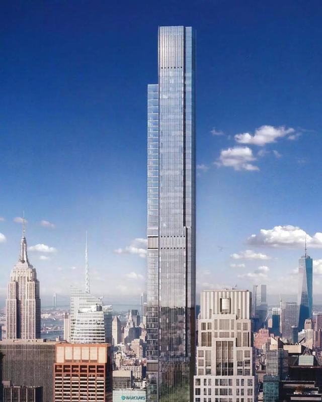 4亿纽约最壕公寓 世界最高住宅楼central Park Tower 腾讯新闻