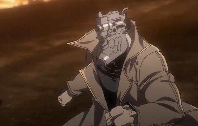 简单概括一下就是主角名叫"乾十三",他是个改造人,用动漫里面的话称为