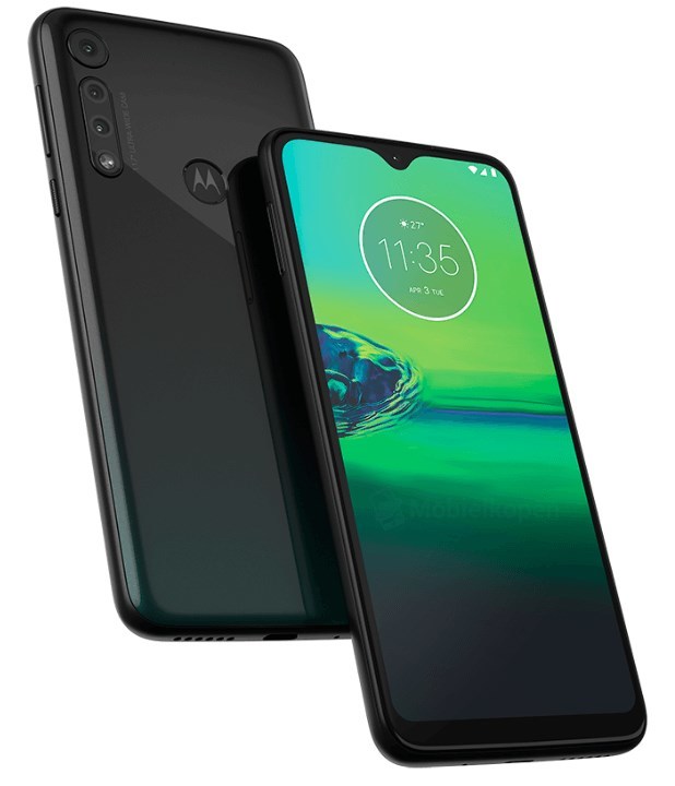 摩托罗拉moto g8渲染图曝光:后置三摄 水滴屏