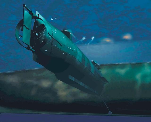 后世的人们直到1995年才发现了沉在海底的"亨利"号潜艇,2000年将其