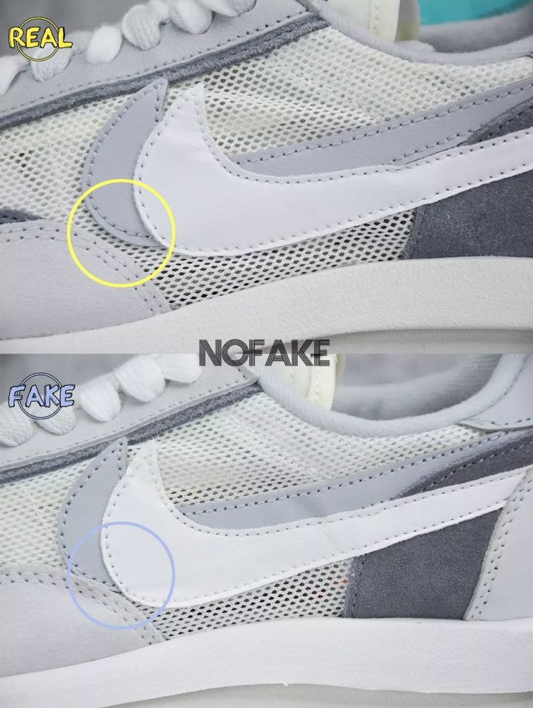 sacai x Nike LDWaffle 真假对比！_腾讯新闻