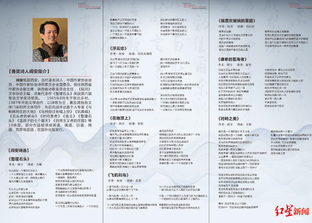鲁奖得主阎安 不喜欢像 青花瓷 歌词类型的现代诗歌 腾讯新闻