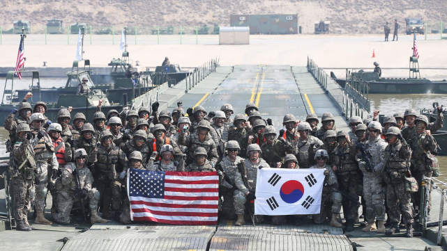 美驻韩军事基地分布图图片