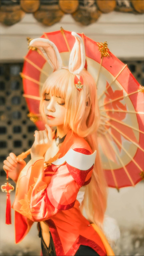 王者榮耀cosplay公孫離真的是兔子