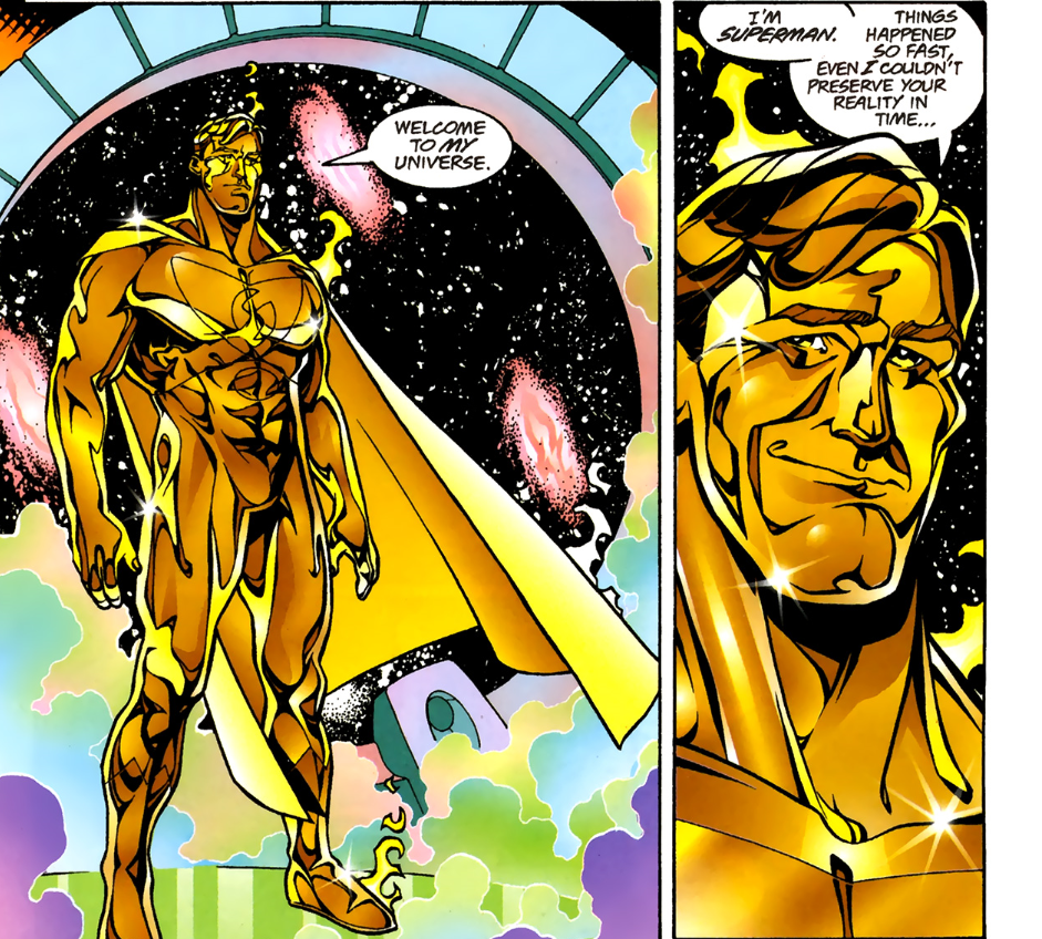 所以黄金超人应该是进化完美的超人,代表着超人这个角色的未来.